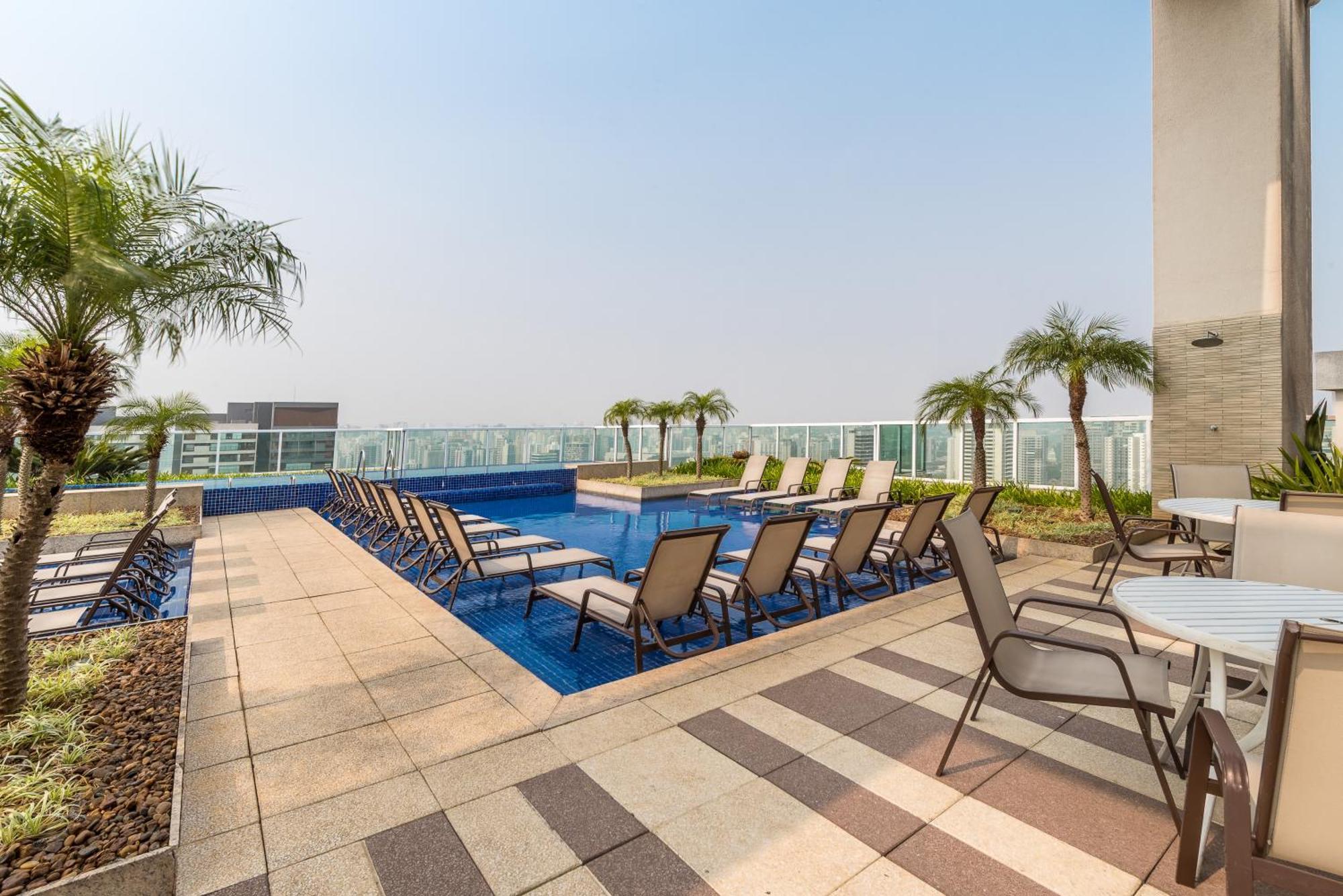 Estilo, Conforto E Vista Panoramica Ideal Para Trabalho Ou Lazer São Paulo Extérieur photo